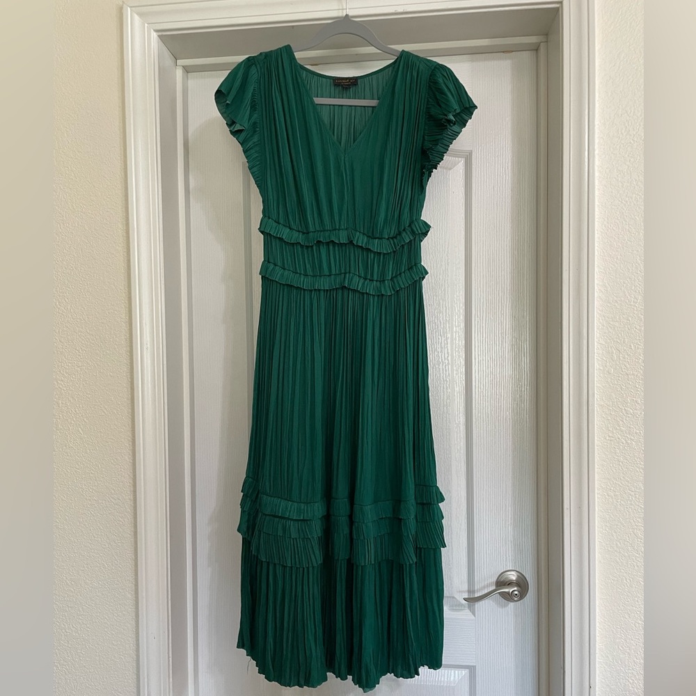 Dark green current air dress - Anthropologie